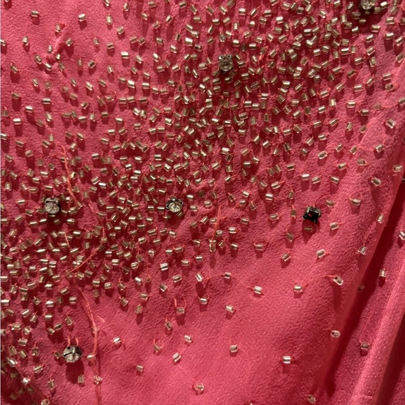 Vintage Tiffany Designs formal gown. Beaded, chiffon. - Picture 3 of 4